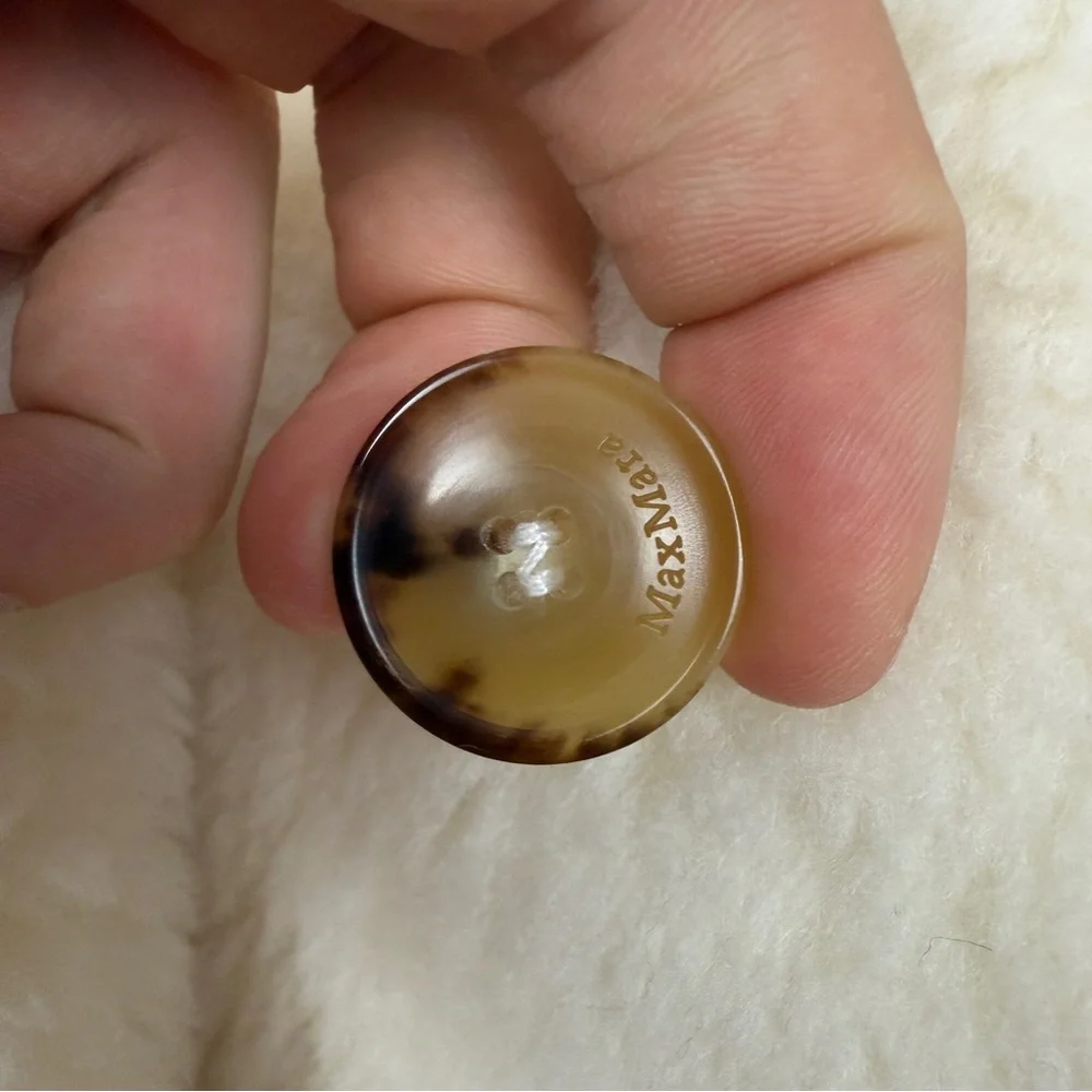 MaxMara TedGirl Alpaca Wool Silk Blend Teddy Icon Double Breasted Coat - Picture 9 of 15